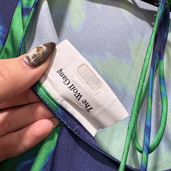 The Wolf Gang Calypso Maxi Dress in the "Ocean Haze" print - Picture 13 of 14